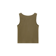 V Split Deer Character Sleeveless Top