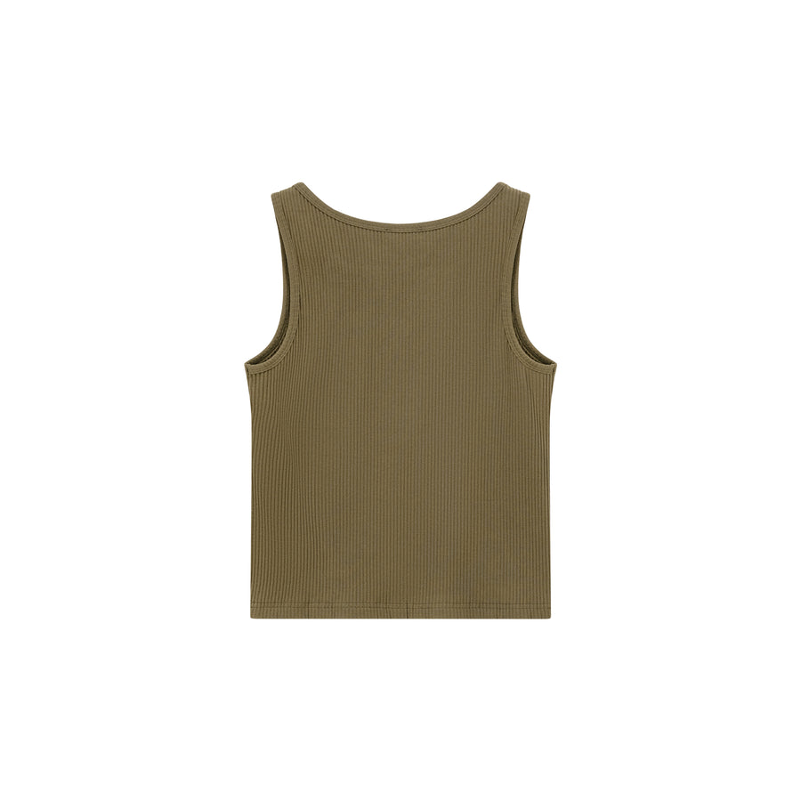 CHUU V Split Deer Character Sleeveless Top