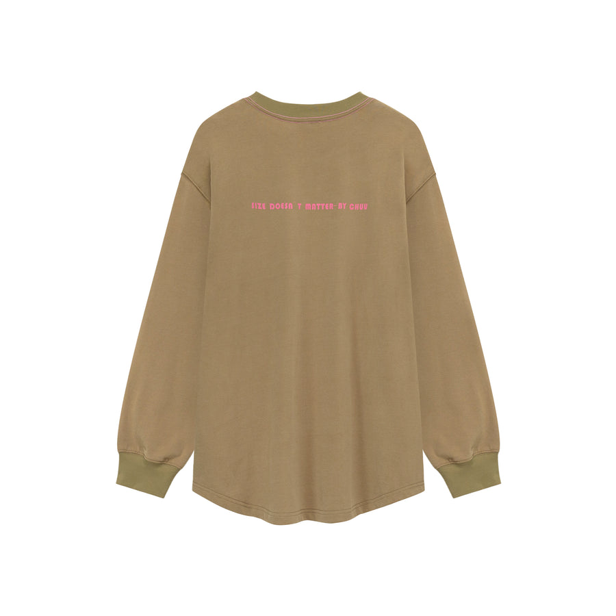 CHUU Basic Boxy Long Sleeve T-Shirt