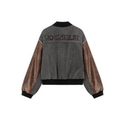 Leather Color Scheme Varsity Jacket