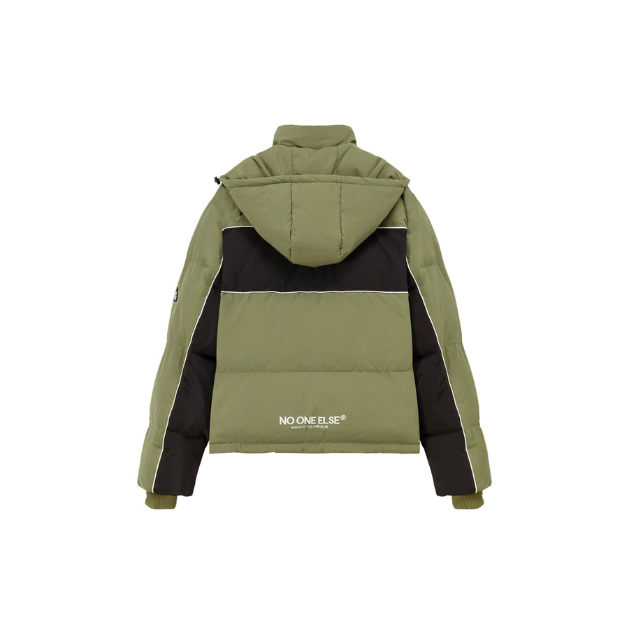 CHUU Color Combination Oversized Padded Jacket