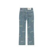 Logo Lettering Bootcut Denim Jeans