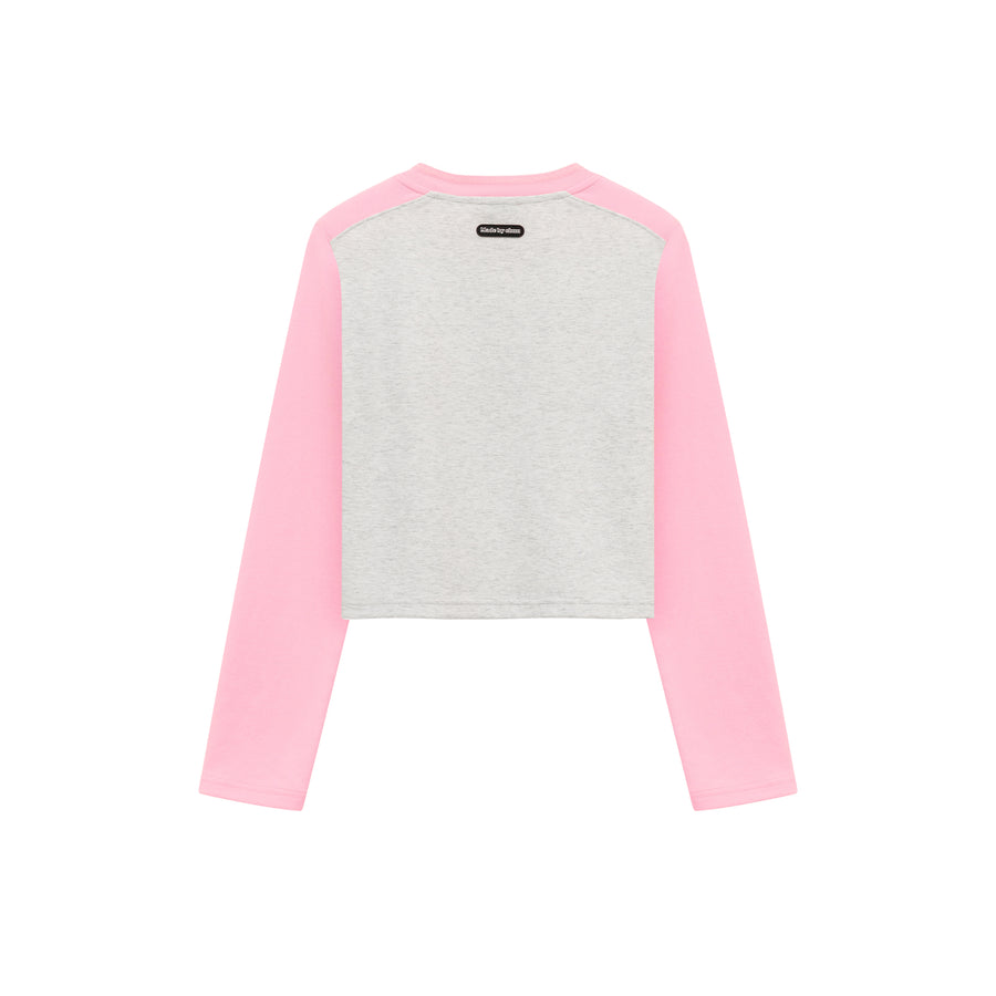 CHUU Color Matching Cropped T-Shirt