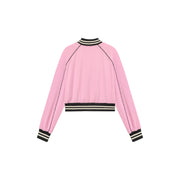 Varsity Color Sporty Cropped Jacket