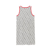 Sleeveless Logo Symbol Long Dress