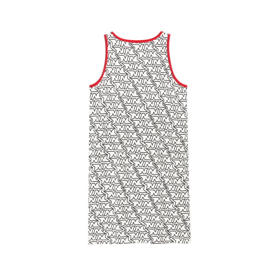 CHUU Sleeveless Logo Symbol Long Dress