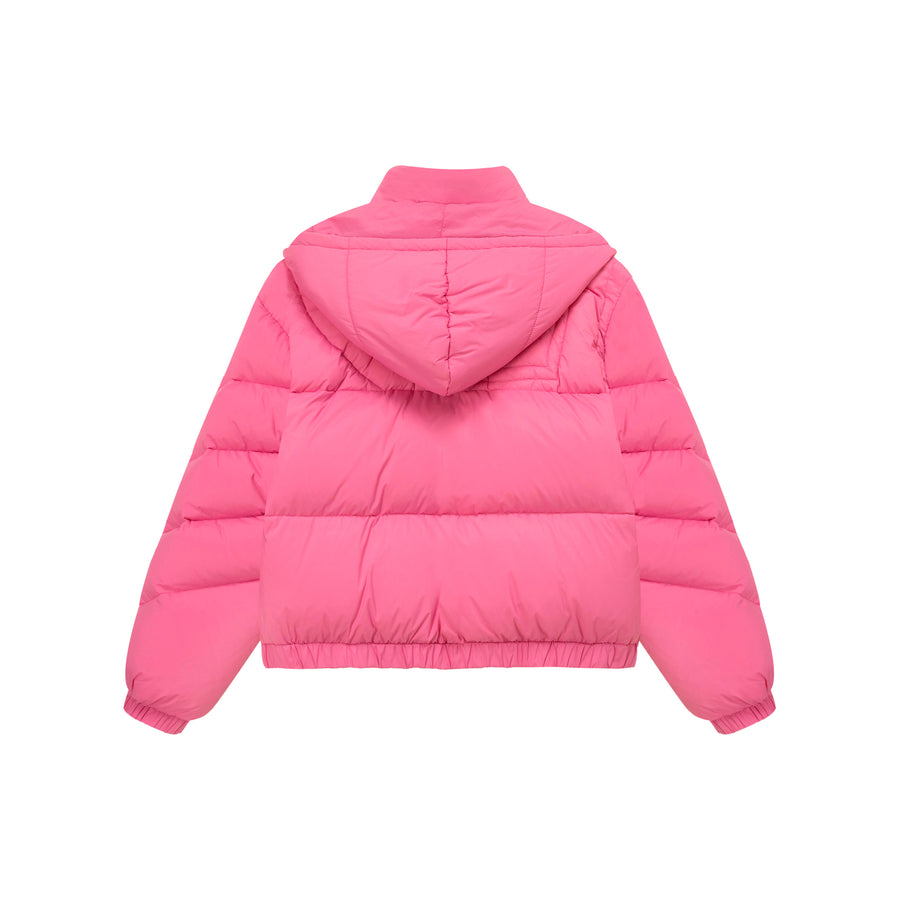 CHUU Colored Hooded Simple Padded Jacket