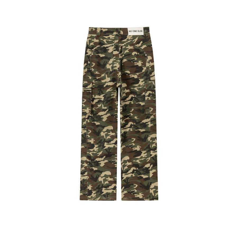 CHUU Camouflage Cargo Wide Pants