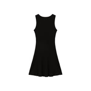 Ribbon Tie Logo Sleeveless Dress