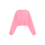 Logo Heart String Crop Sweatshirt