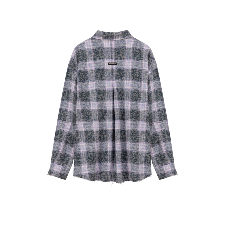 CHUU Vintage Check Long Sleeve Shirt