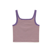 Character Color Line Stripe Sleeveless Top