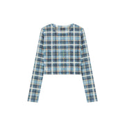 Color Check Slim Long Sleeve T-Shirt