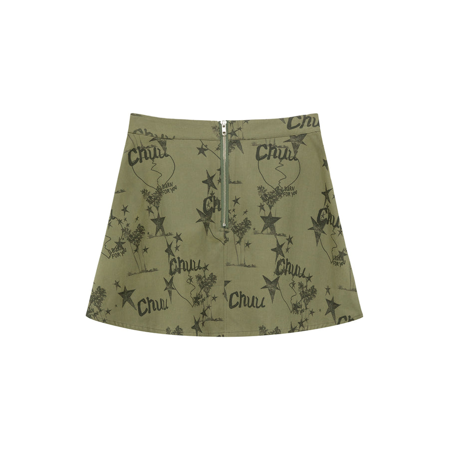 CHUU Icon Pocket Pleated Skirt