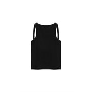 Shoulder Slits Logo Basic Slim Top