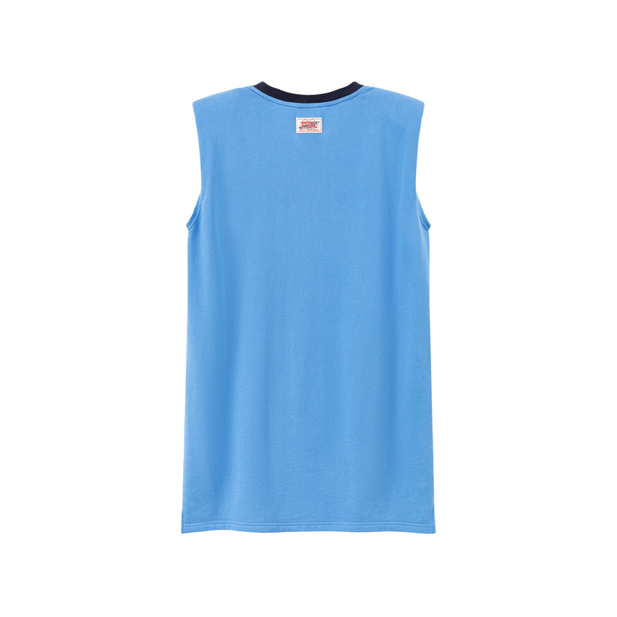 CHUU Noe Center Logo Sleeveless T-Shirt Dress