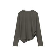 Asymmetric Long Sleeve T-Shirt