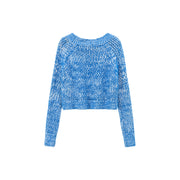 Color Crop Knit Sweater