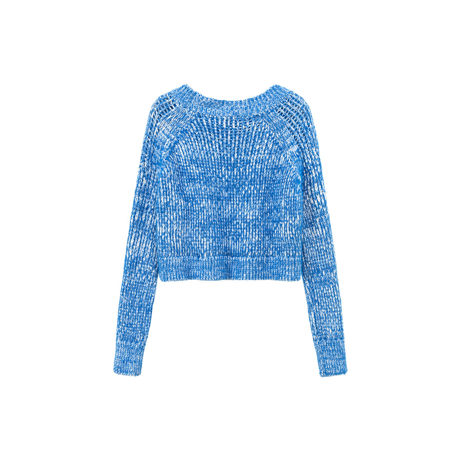 CHUU Color Crop Knit Sweater