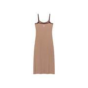 Collab Logo Line Color Long Sleeveless Dress