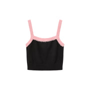 Line Color Scheme Sleeveless Crop Top