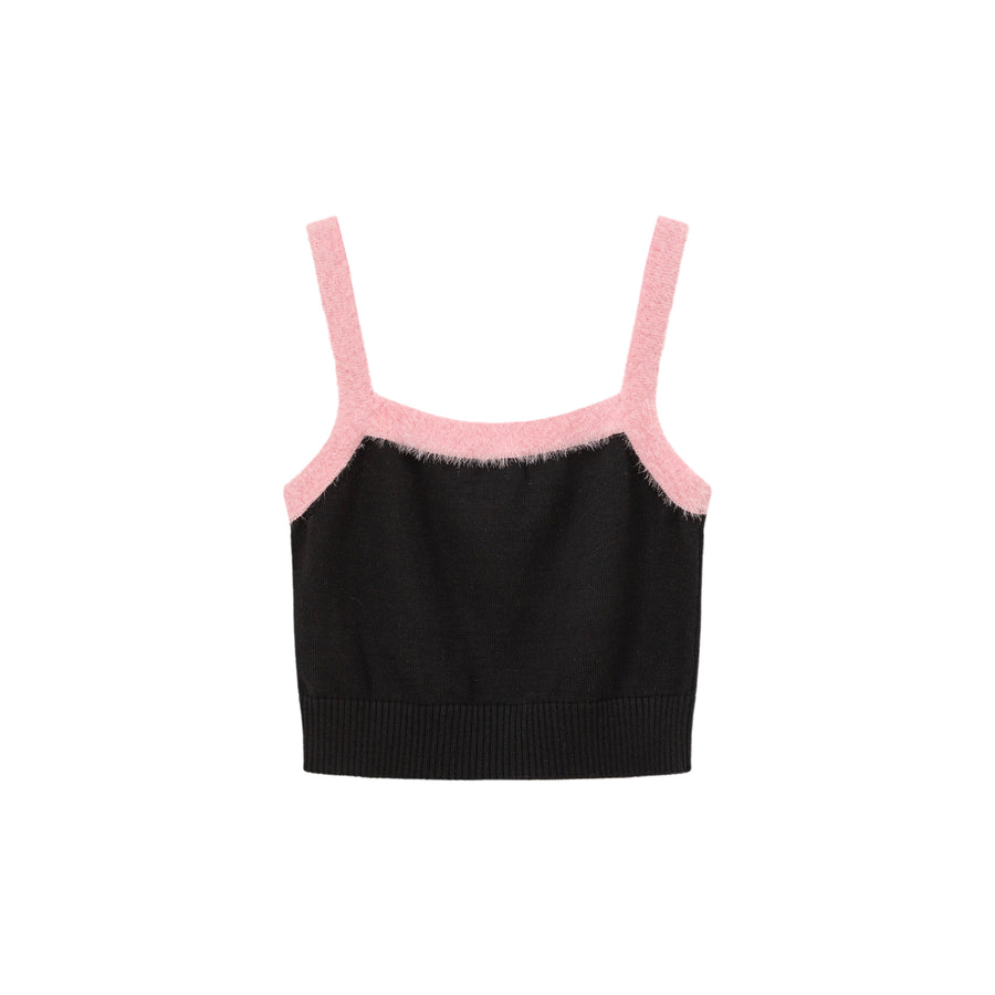 CHUU Line Color Scheme Sleeveless Crop Top