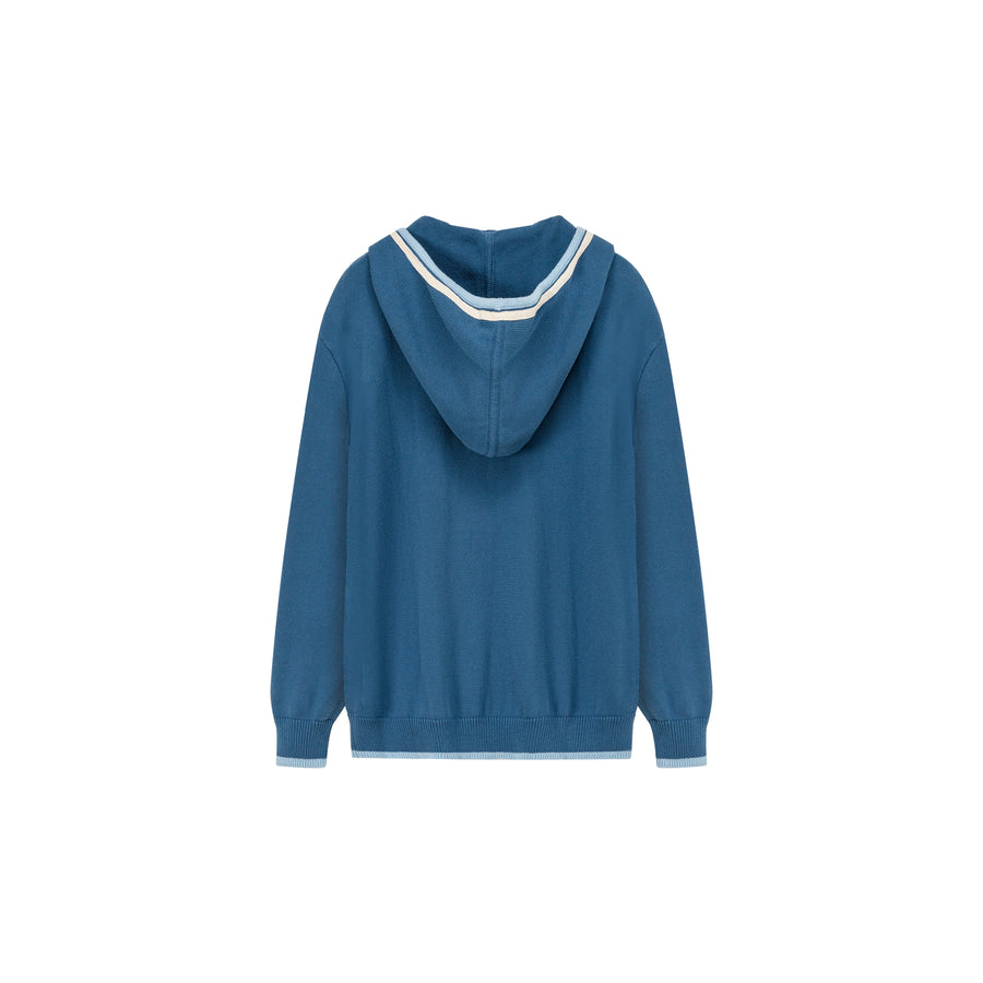 CHUU Basic Hooded Pocket Knit Cardigan