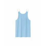 Back To Paradise Colorblocked Letter Printed Sleeveless T-Shirt