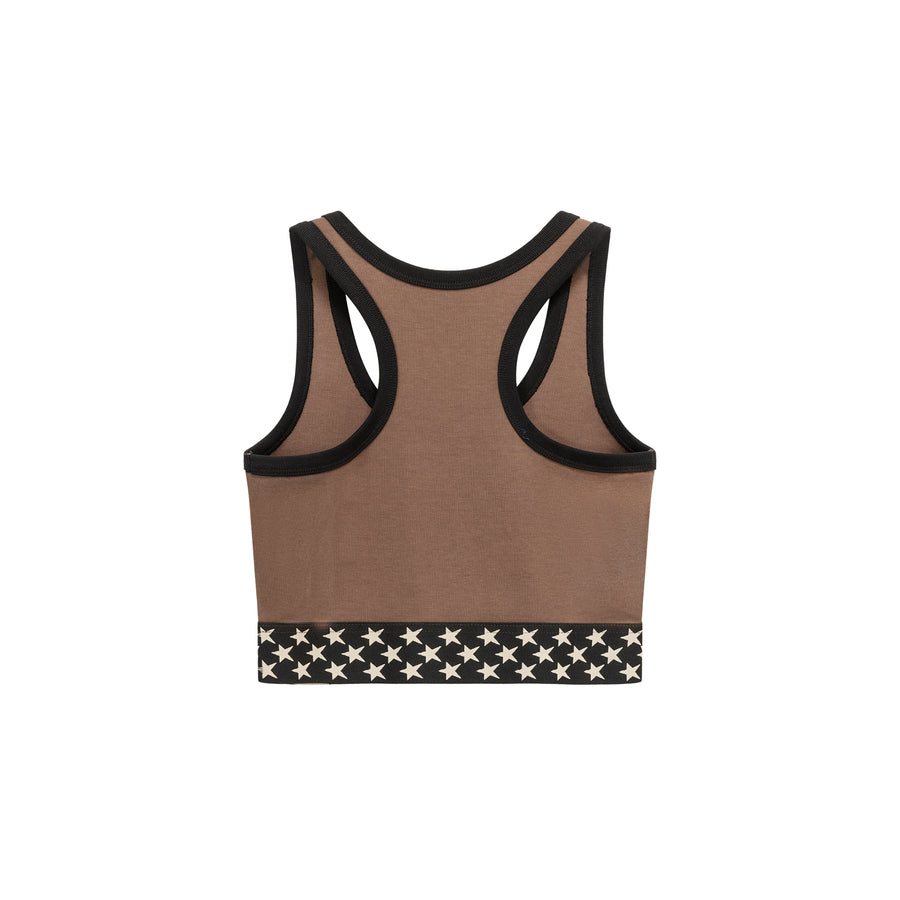 CHUU Star Color Sleeveless Crop Top