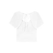 Size Doesnt Matter Back Ribbon V-Neck Top