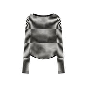 Striped Slim Knit Top