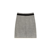 Logo Jacquard Knit Skirt