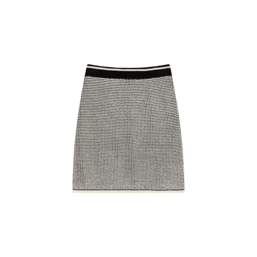 CHUU Logo Jacquard Knit Skirt