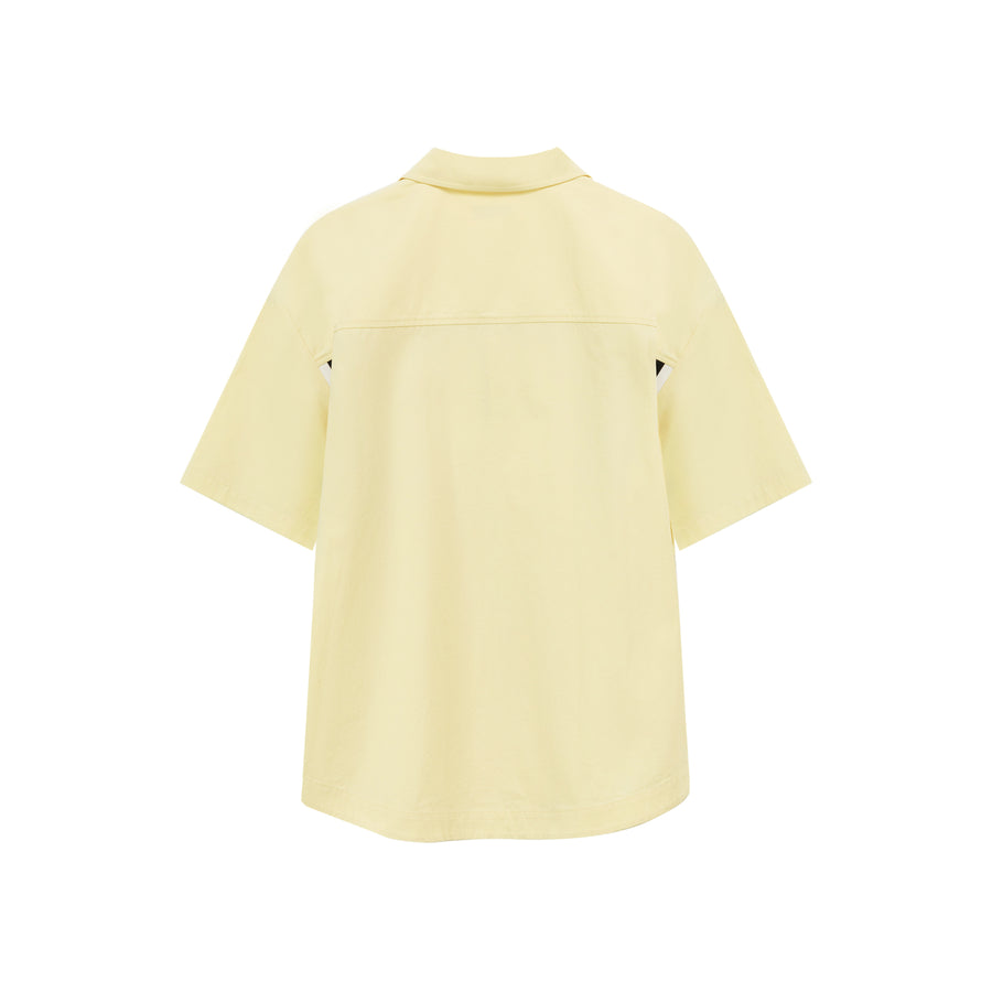 CHUU Noe Pocket Cotton Loose-Fitting Shirt