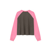 Two Toned Loose Fit Long Sleeve T-Shirt