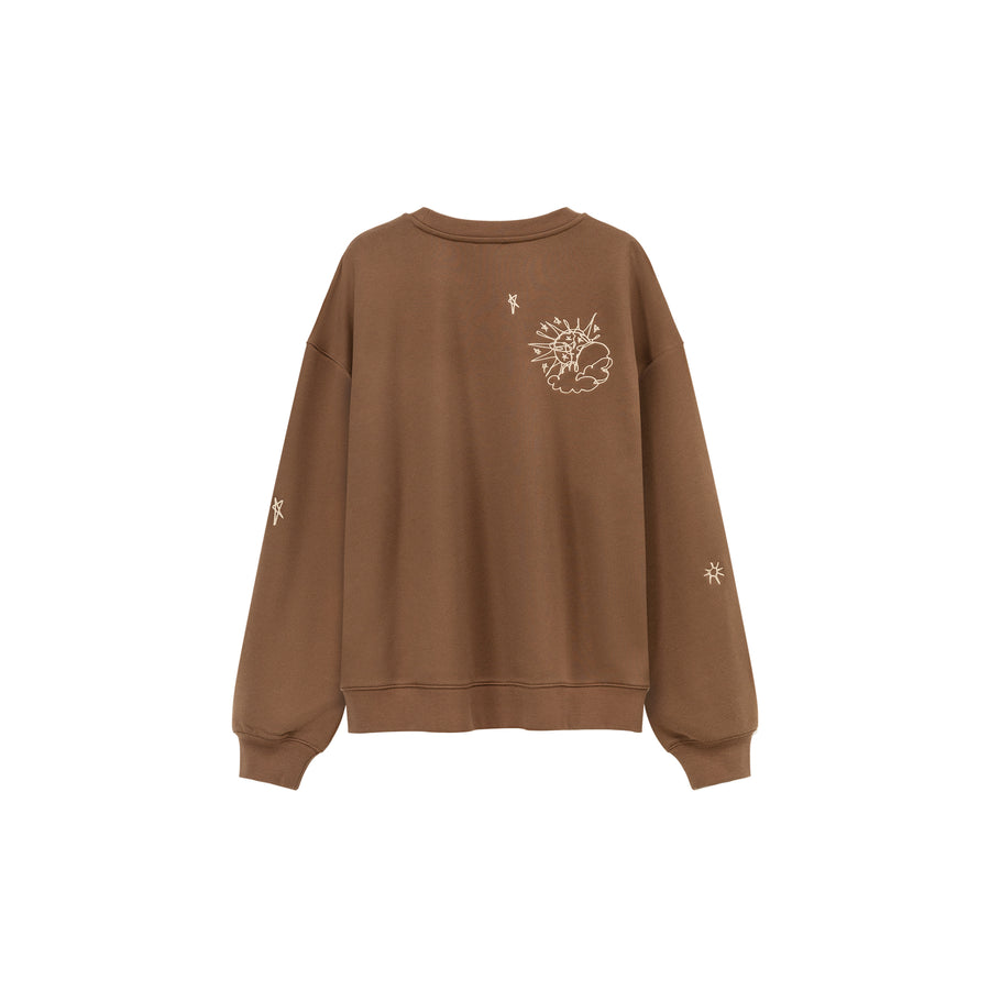 CHUU Star Boxy Sweatshirt