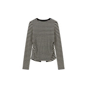 Slit Slim Stripe T-Shirt