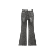 Washed Bootcut Denim Jeans