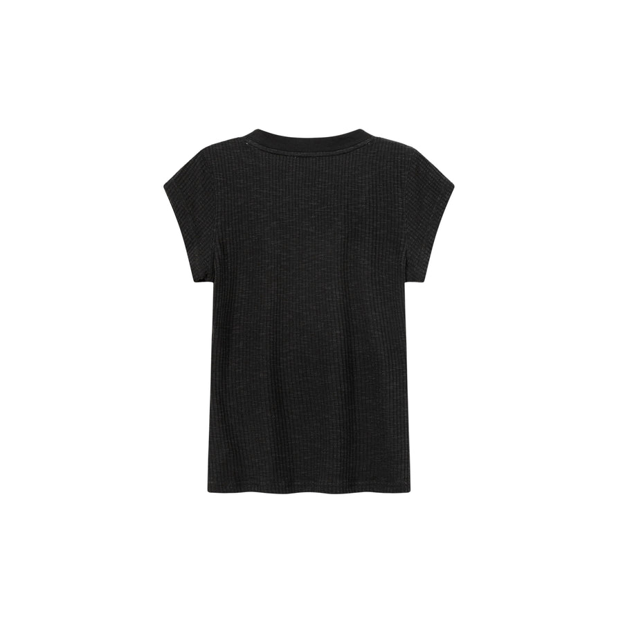 CHUU Simple Ribbed Slimfit T-Shirt