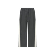 Elastic Waist Wide Casual Sporty Pants