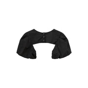 Puffed Sleeve Crop Bolero Top