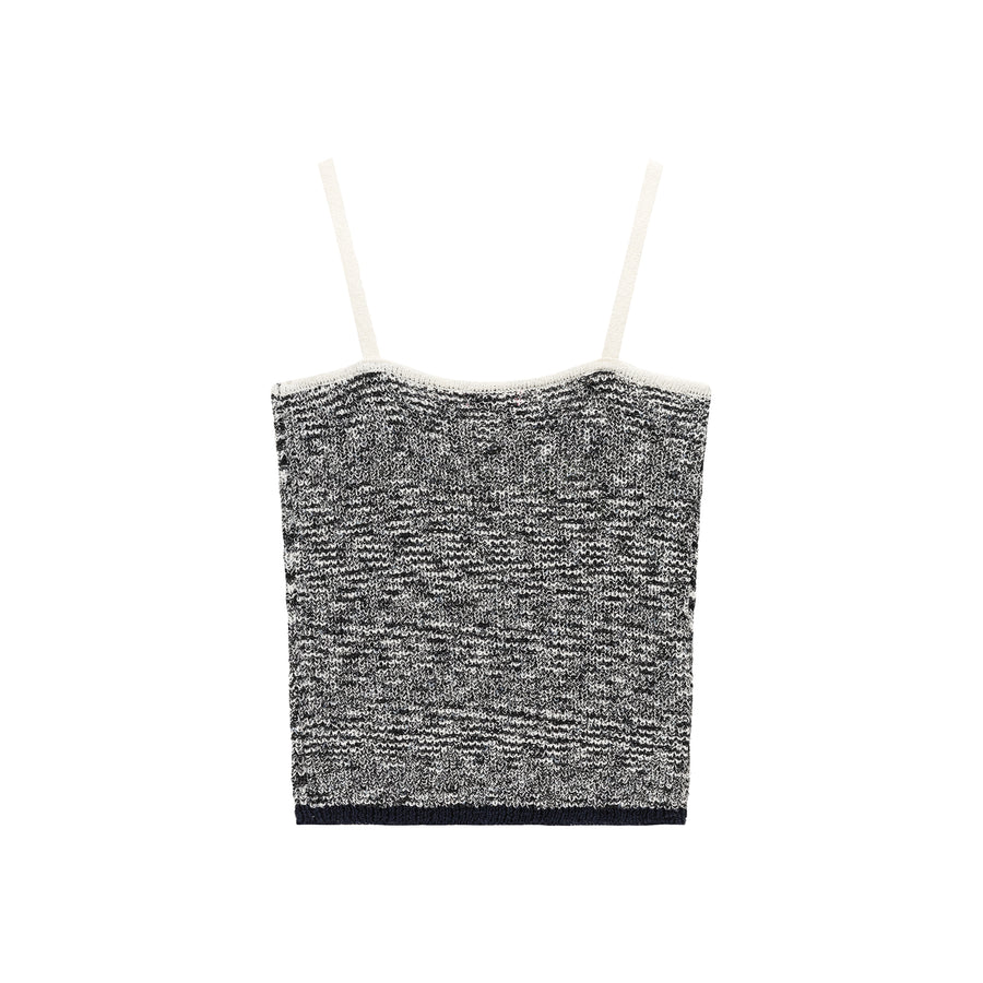 CHUU Logo Knit Sleeveless Top