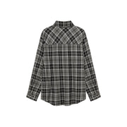 Checked Loose Fit Long Sleeve Shirt