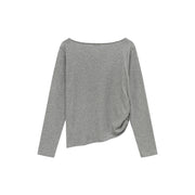 Size Doesn¡¯T Matter Buttoned Off-Shoulder Top