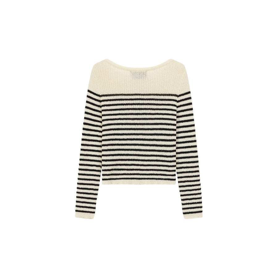 CHUU Simple Stripe Knit Sweater