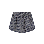 Letter Fully Printed Casual Drawstring Shorts