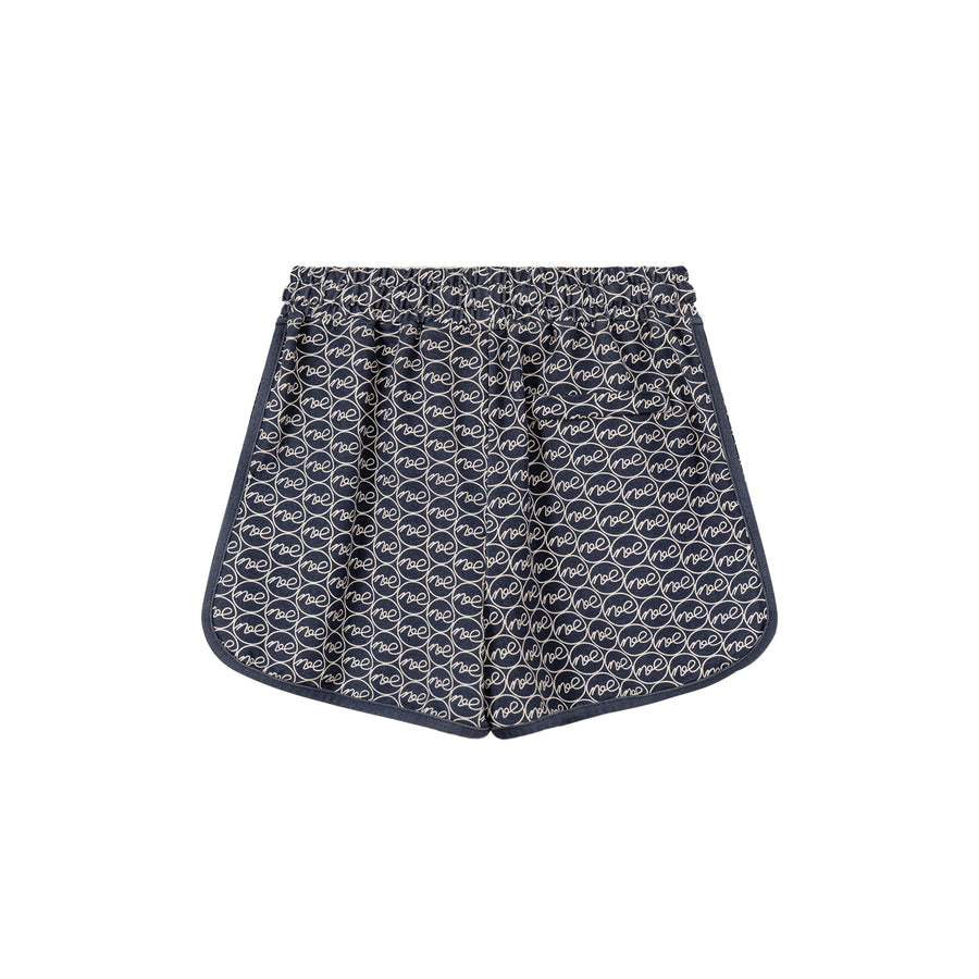 CHUU Letter Fully Printed Casual Drawstring Shorts