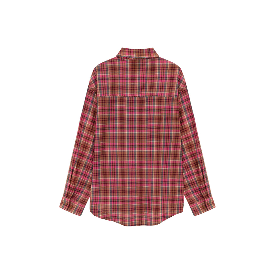 CHUU Checked Loose Fit Shirt