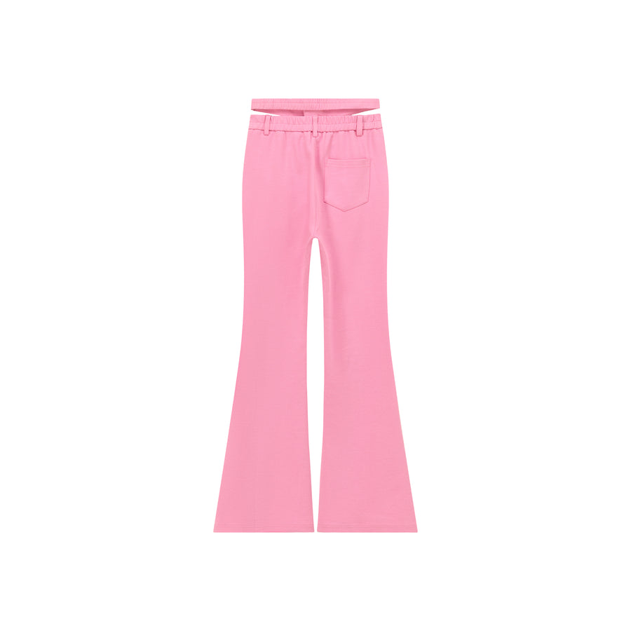 CHUU Slit Semi Bootcut Pants