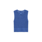 V-Neck Button Knit Vest